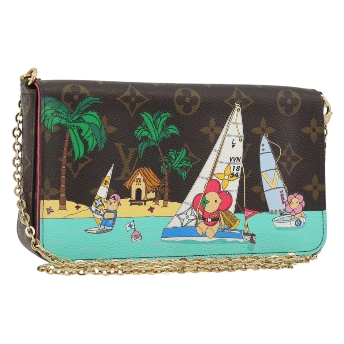 LOUIS VUITTON Monogram Vivienne Pochette Felice Bag M82627 LV Auth 196042M