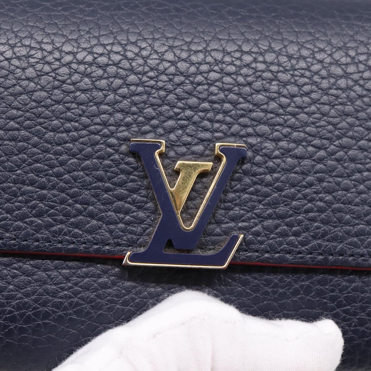 LOUIS VUITTON Portefeuille Capcine Compact Taurillon Clemence M63741 Auth 196045