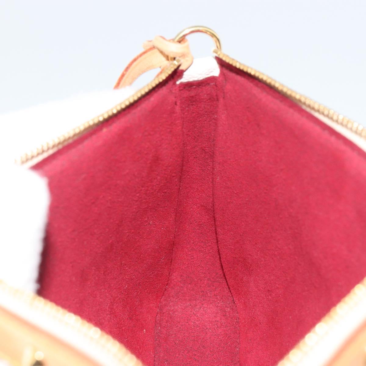 LOUIS VUITTON Monogram Multicolor Pochette Accessoires White M92649 Auth 196048V