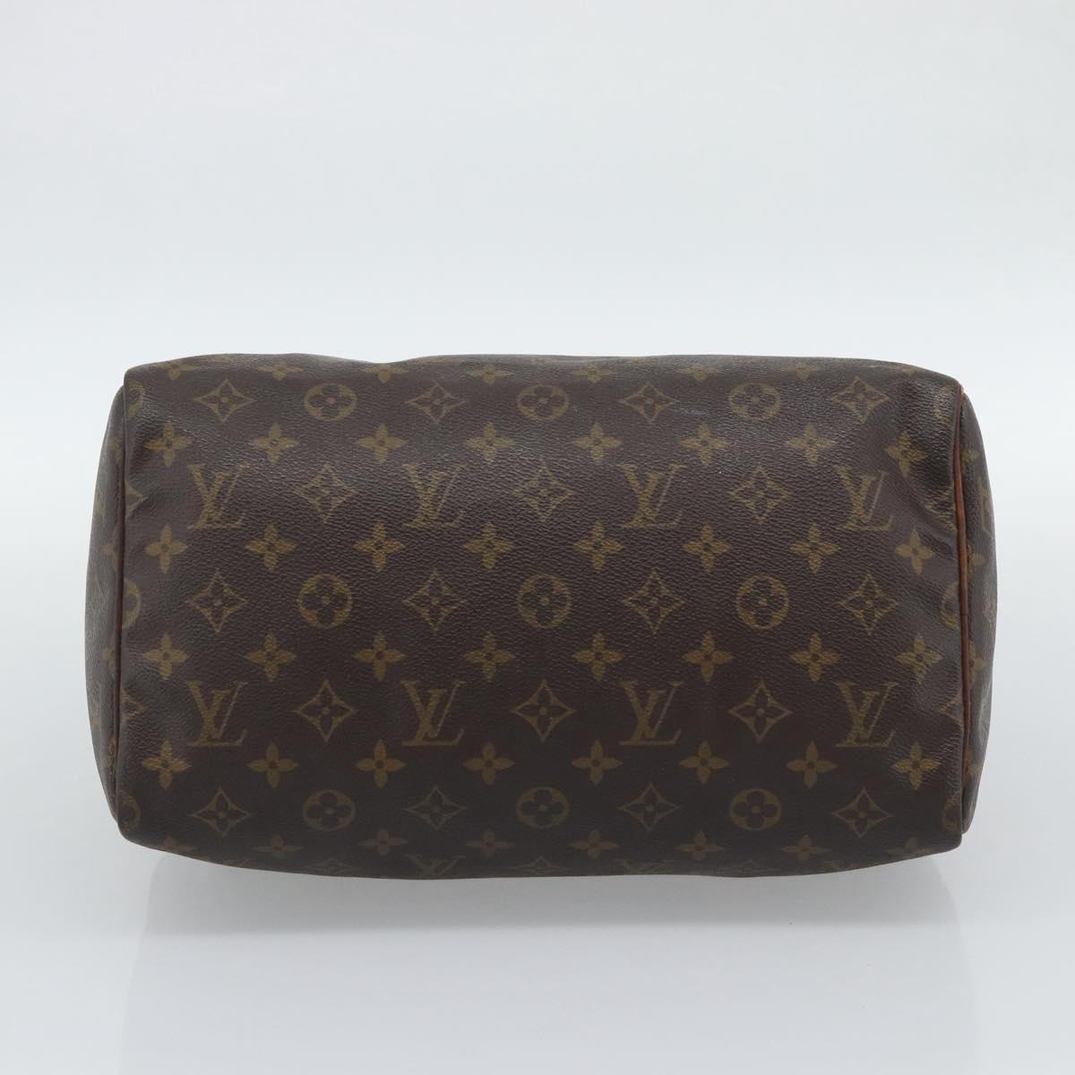 LOUIS VUITTON Monogram Speedy 30 Hand Bag M41526 LV Auth 196051