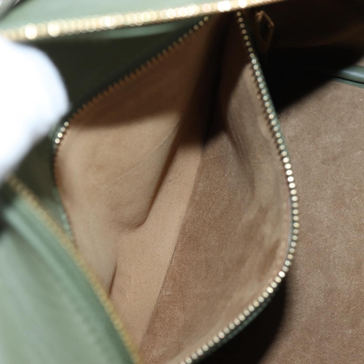 LOEWE Amazona 19 Hand Bag Canvas 2way Beige Gold Auth 196053SAM