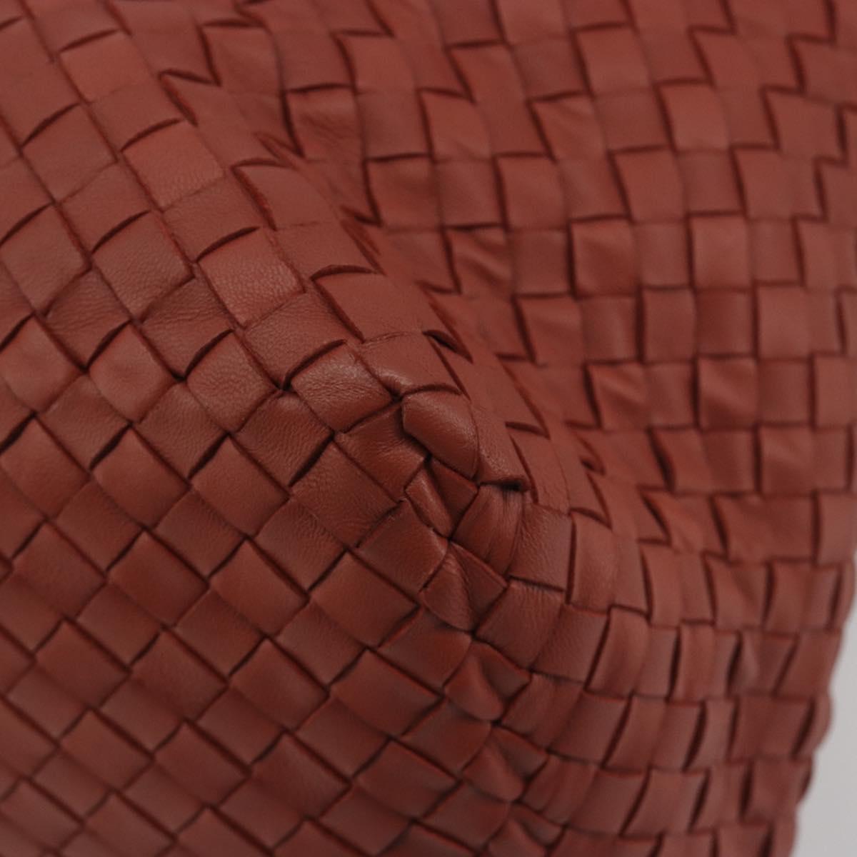 BOTTEGA VENETA INTRECCIATO Tote Bag Leather Brown Auth 196054V