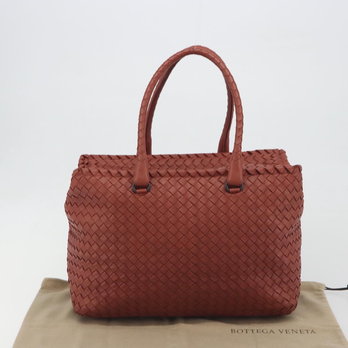 BOTTEGA VENETA INTRECCIATO Tote Bag Leather Brown Auth 196054V