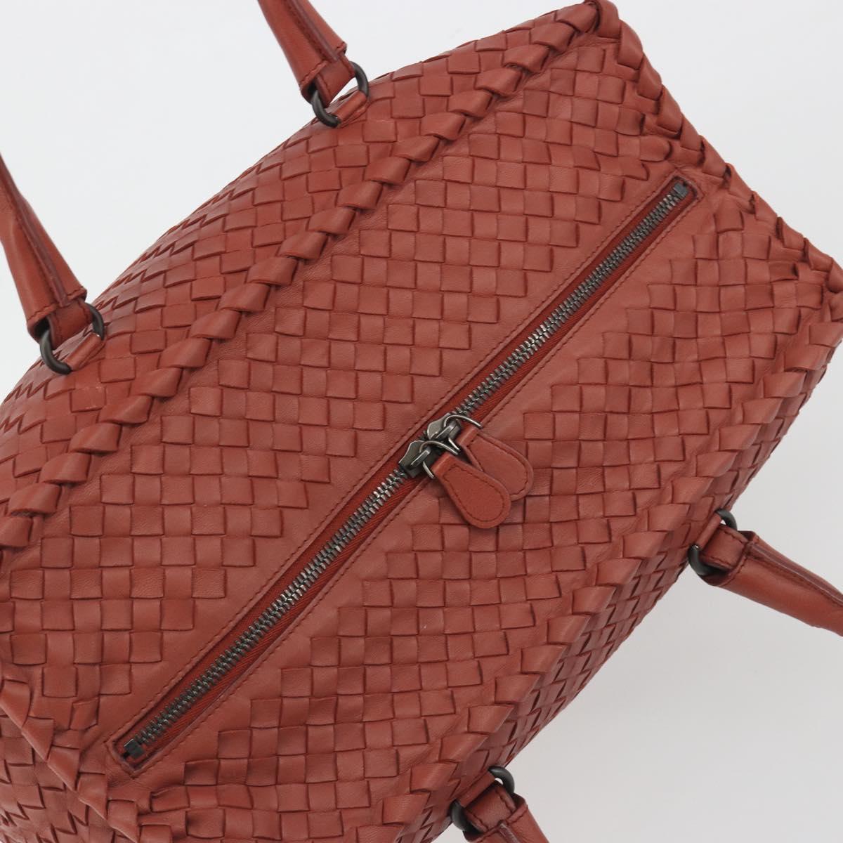BOTTEGA VENETA INTRECCIATO Tote Bag Leather Brown Auth 196054V
