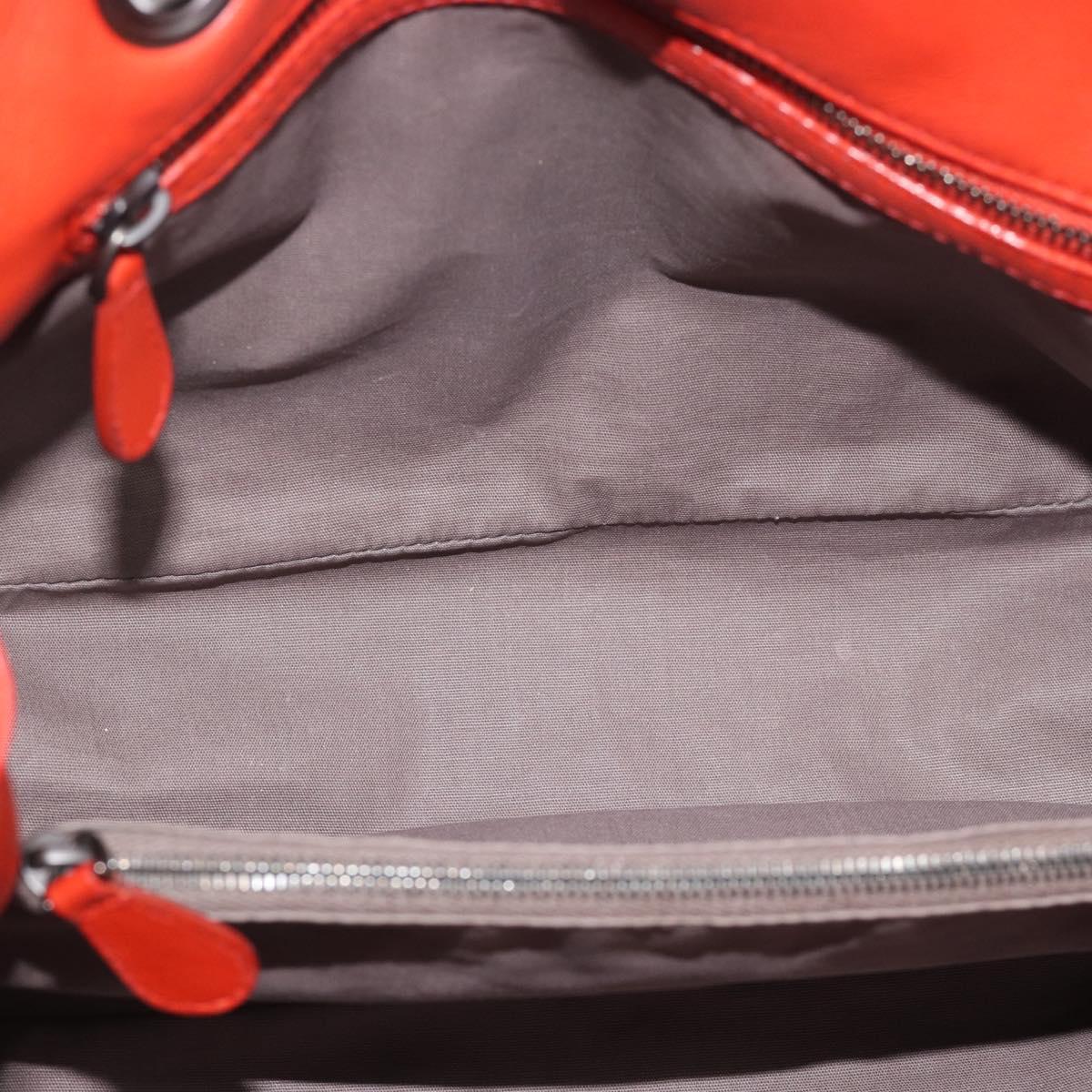 BOTTEGA VENETA INTRECCIATO Hand Bag Leather Red Auth 196055A