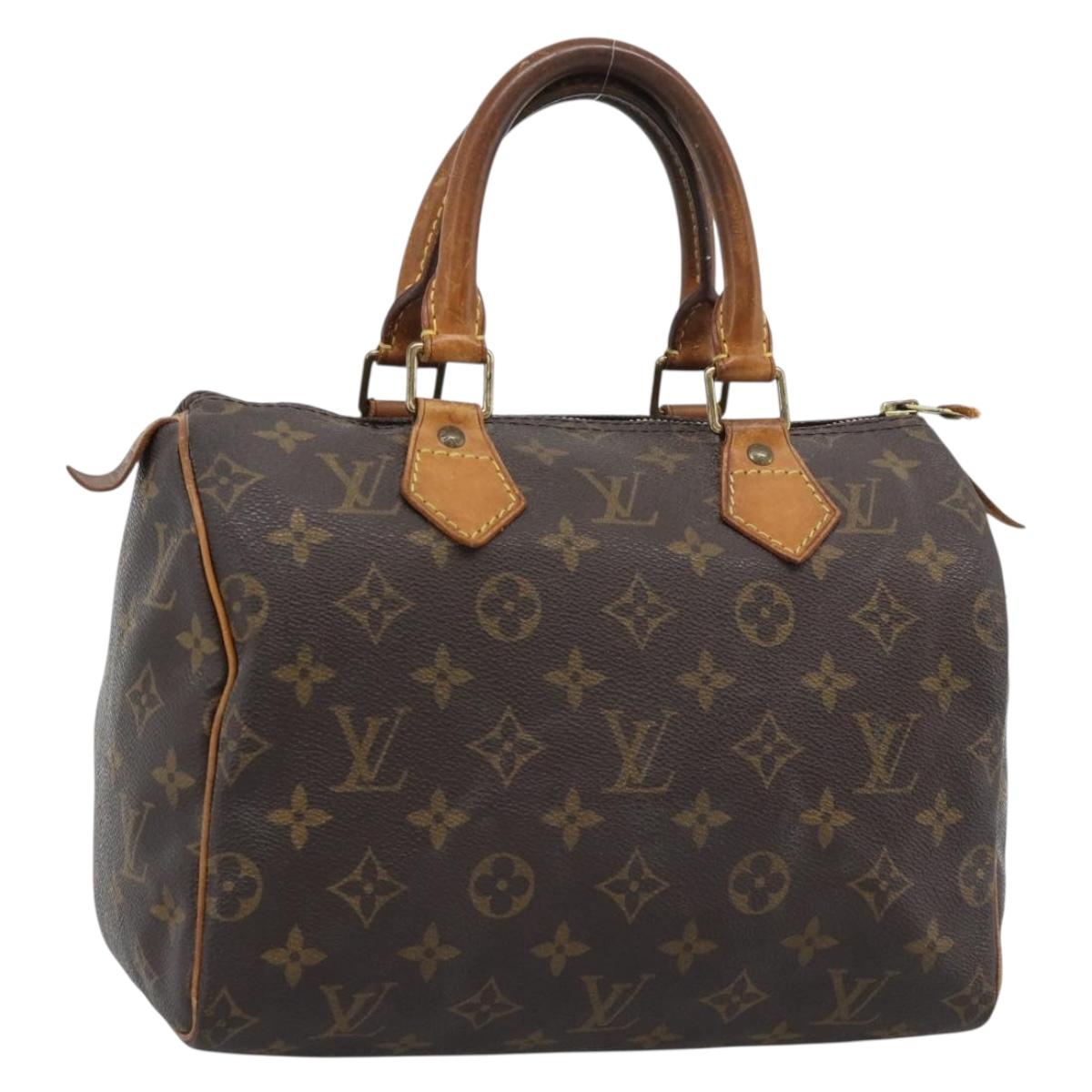 LOUIS VUITTON Monogram Speedy 25 Hand Bag M41528 LV Auth 196058