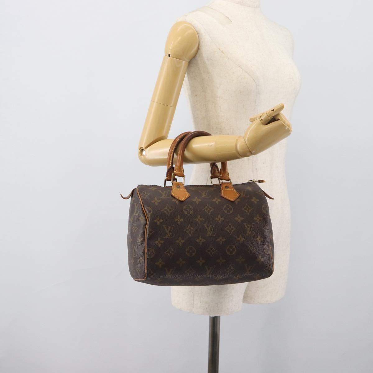 LOUIS VUITTON Monogram Speedy 25 Hand Bag M41528 LV Auth 196058