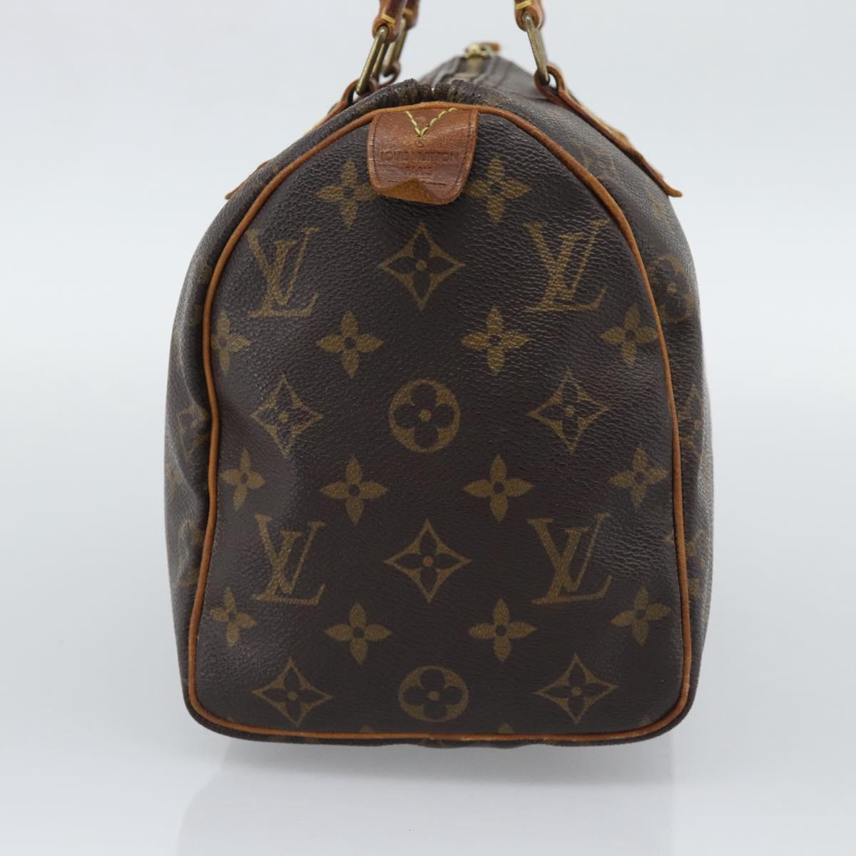 LOUIS VUITTON Monogram Speedy 25 Hand Bag M41528 LV Auth 196058