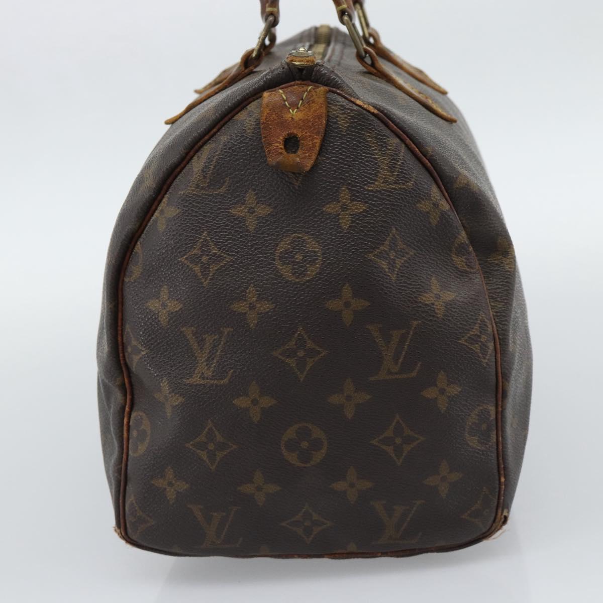 LOUIS VUITTON Monogram Speedy 30 Hand Bag M41526 LV Auth 196059