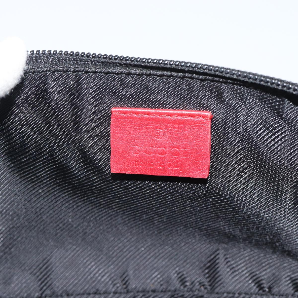 GUCCI GG Canvas Accessory Pouch Navy Gold 039 1103 Auth 196060A