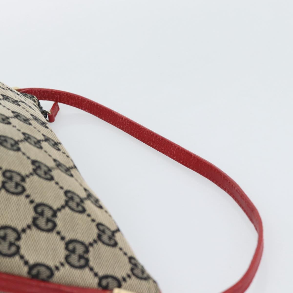 GUCCI GG Canvas Accessory Pouch Navy Gold 039 1103 Auth 196060A