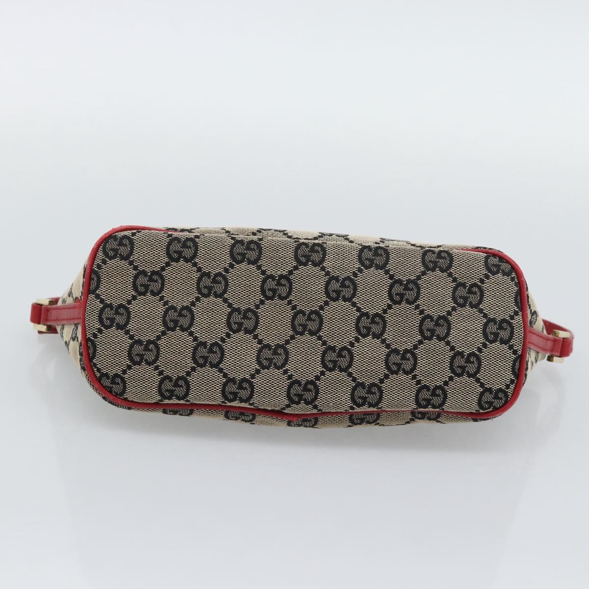 GUCCI GG Canvas Accessory Pouch Navy Gold 039 1103 Auth 196060A