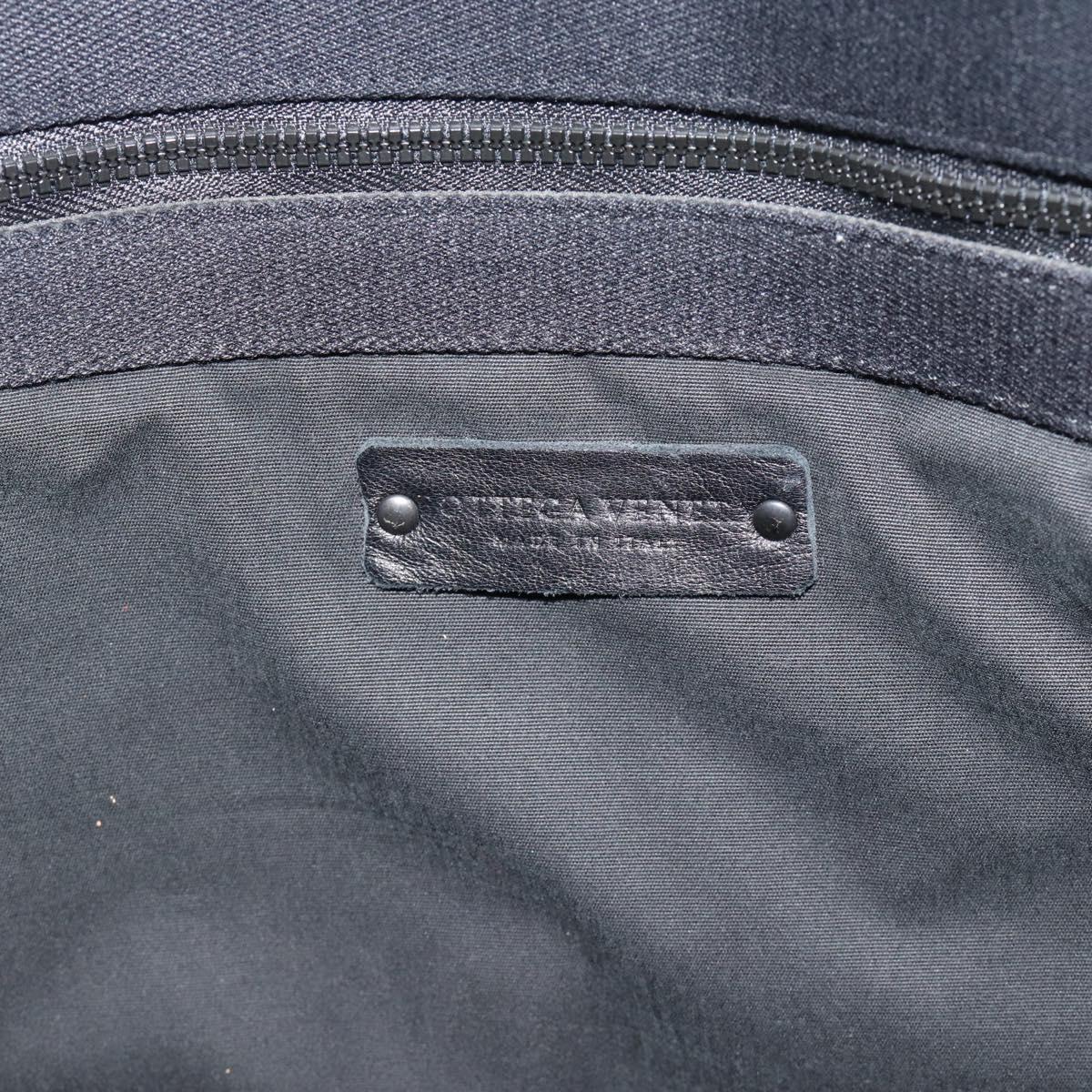 BOTTEGA VENETA Marco Polo Tote Bag PVC Canvas Black 130977 Auth 196061