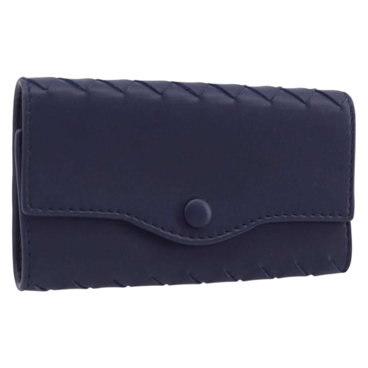 BOTTEGA VENETA INTRECCIATO Key Case Leather Navy Auth 196068V
