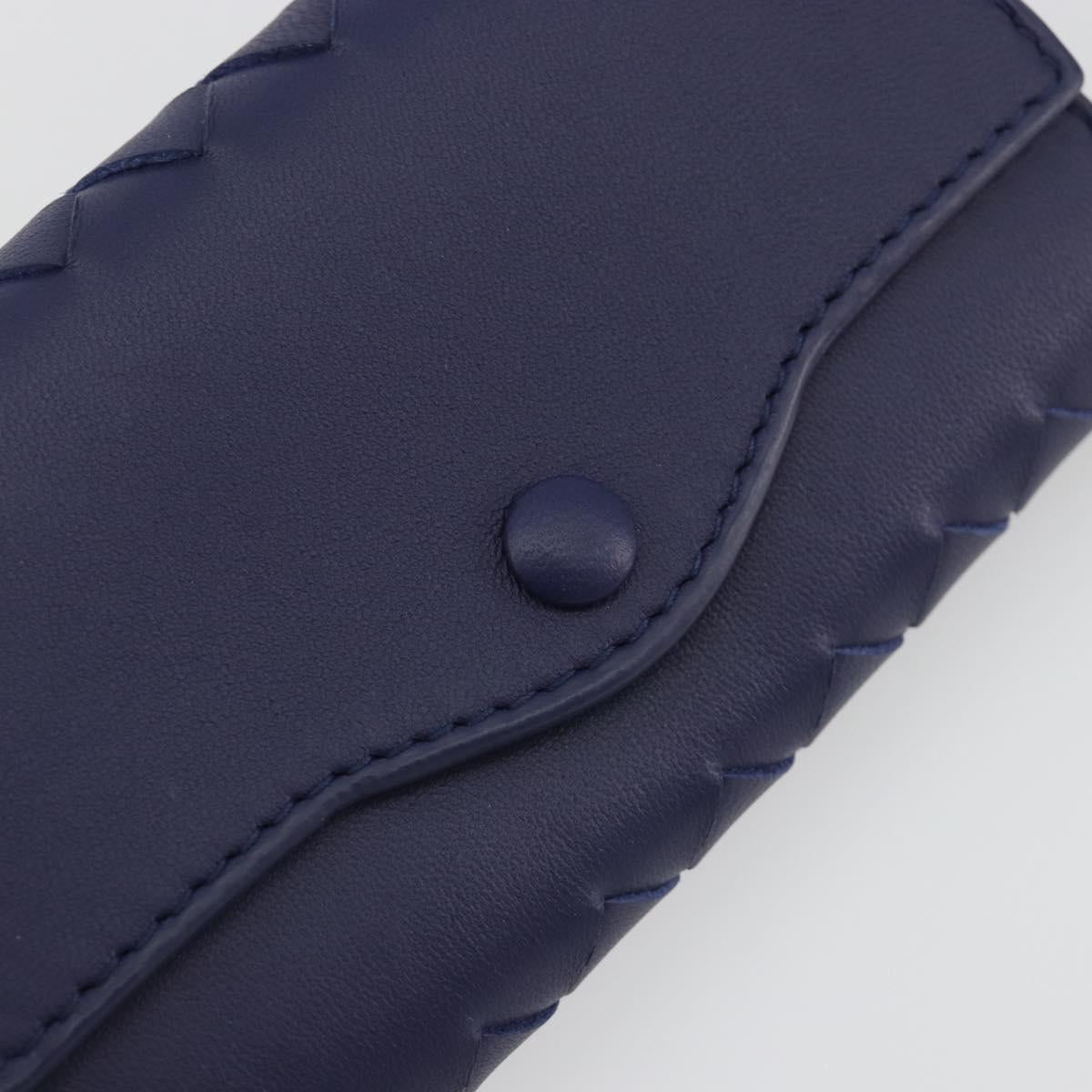 BOTTEGA VENETA INTRECCIATO Key Case Leather Navy Auth 196068V