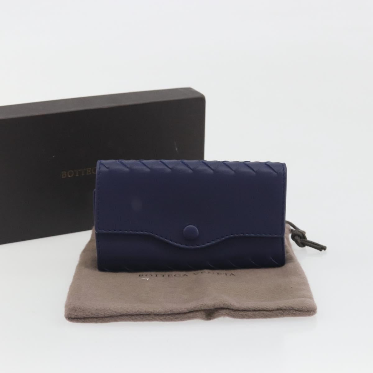BOTTEGA VENETA INTRECCIATO Key Case Leather Navy Auth 196068V