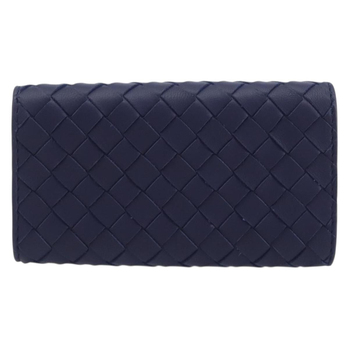 BOTTEGA VENETA INTRECCIATO Key Case Leather Navy Auth 196068V