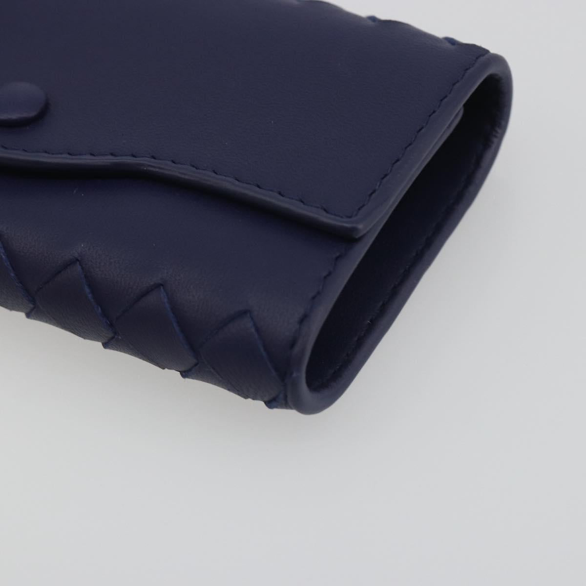 BOTTEGA VENETA INTRECCIATO Key Case Leather Navy Auth 196068V