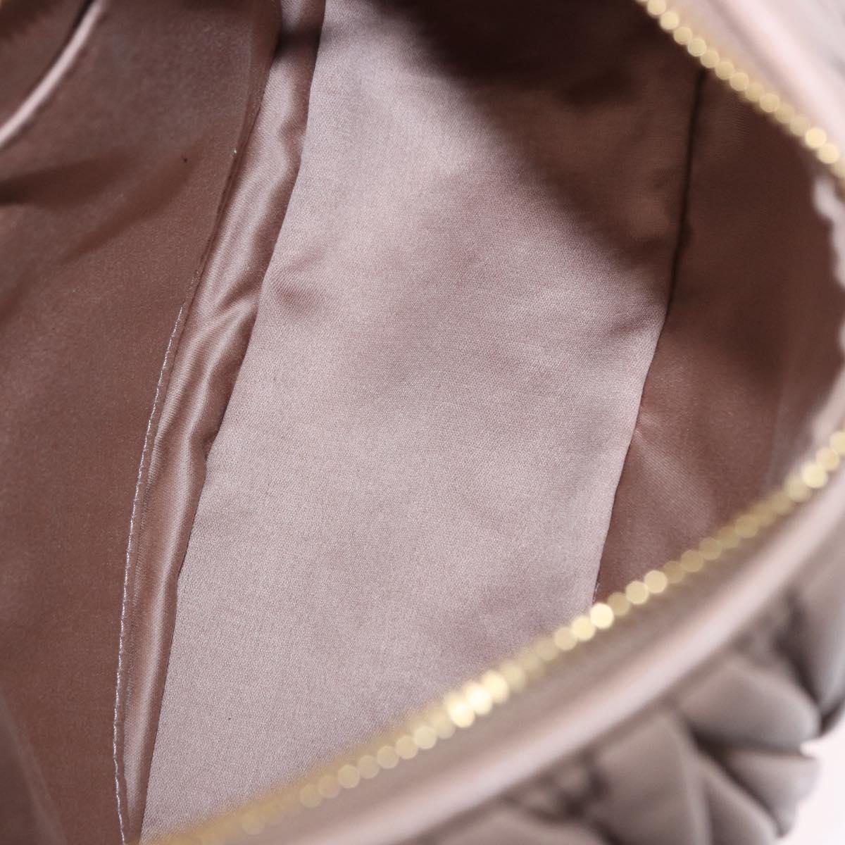 Miu Miu Matelasse Wonder Shoulder Bag Lamb Skin Pink Gold Auth 196075SAM