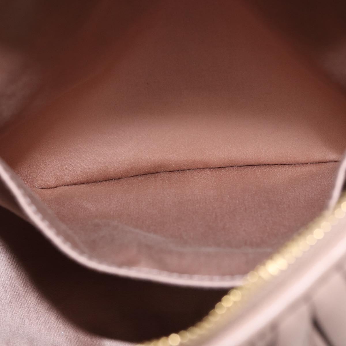 Miu Miu Matelasse Wonder Shoulder Bag Lamb Skin Pink Gold Auth 196075SAM