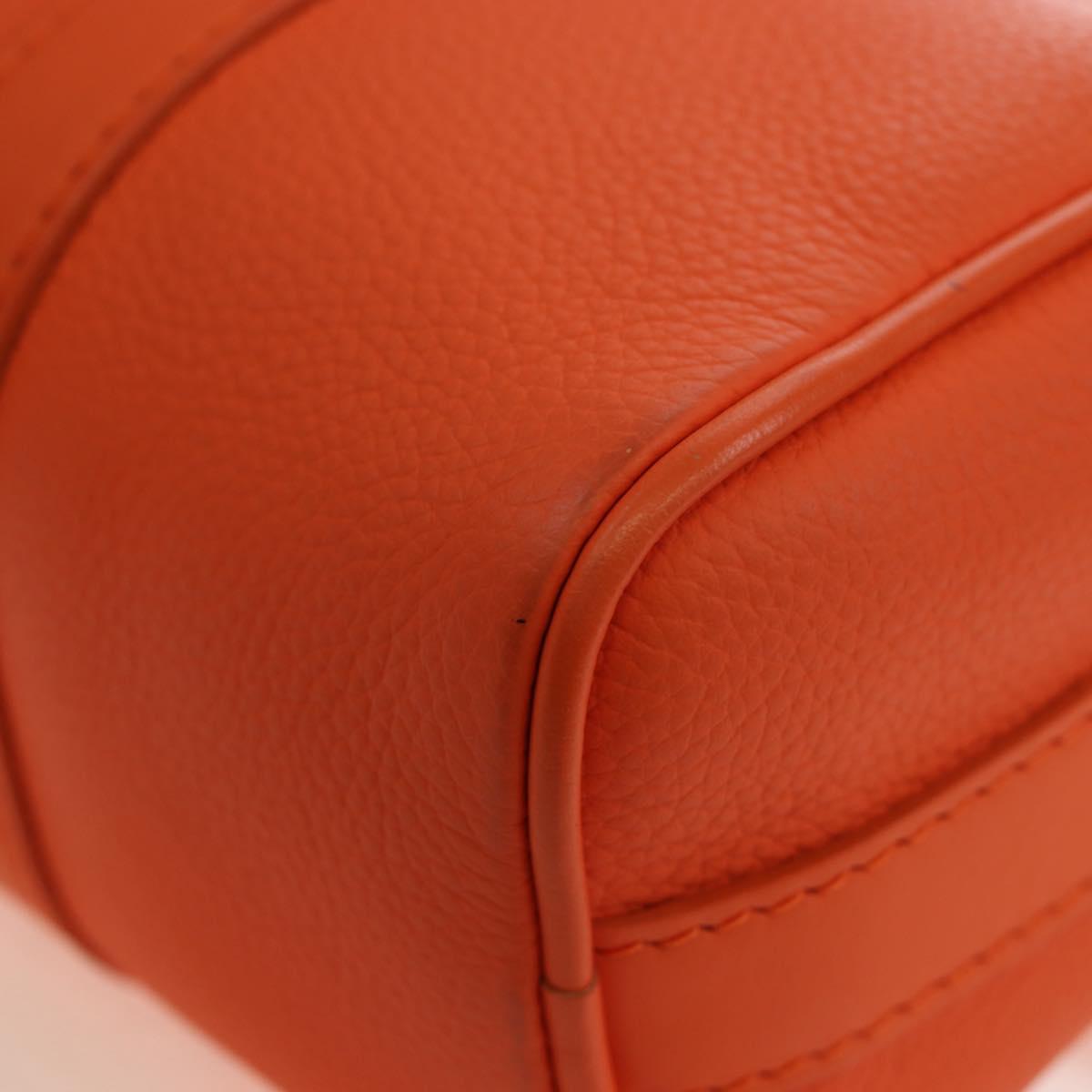 LOUIS VUITTON Keepall XS Shoulder Bag Leather Orange M81004 LV Auth 196076M