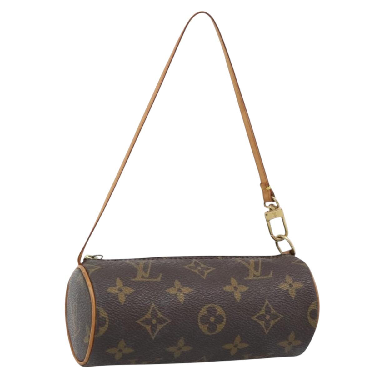 LOUIS VUITTON Monogram Papillon Pouch LV Auth 196082