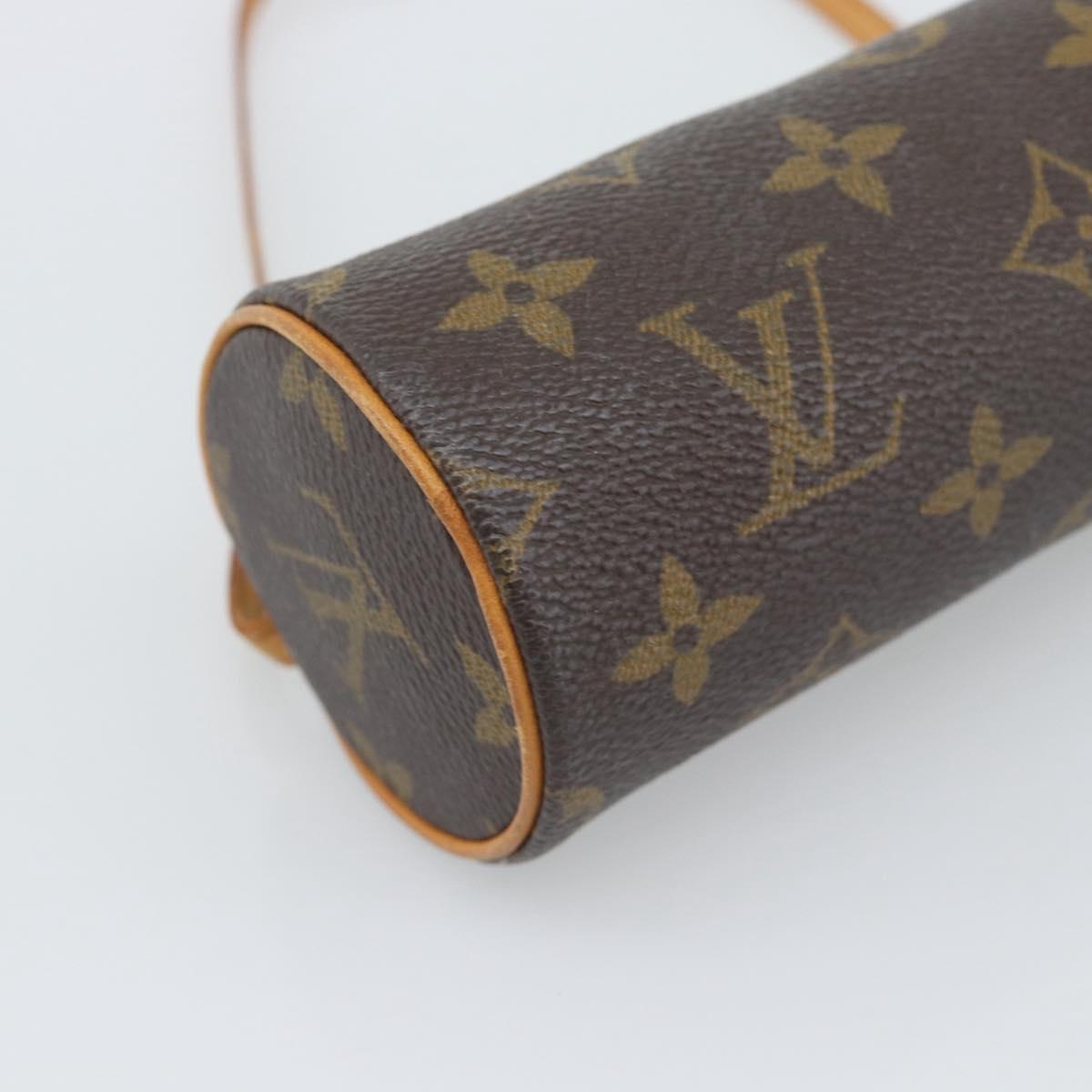 LOUIS VUITTON Monogram Papillon Pouch LV Auth 196082