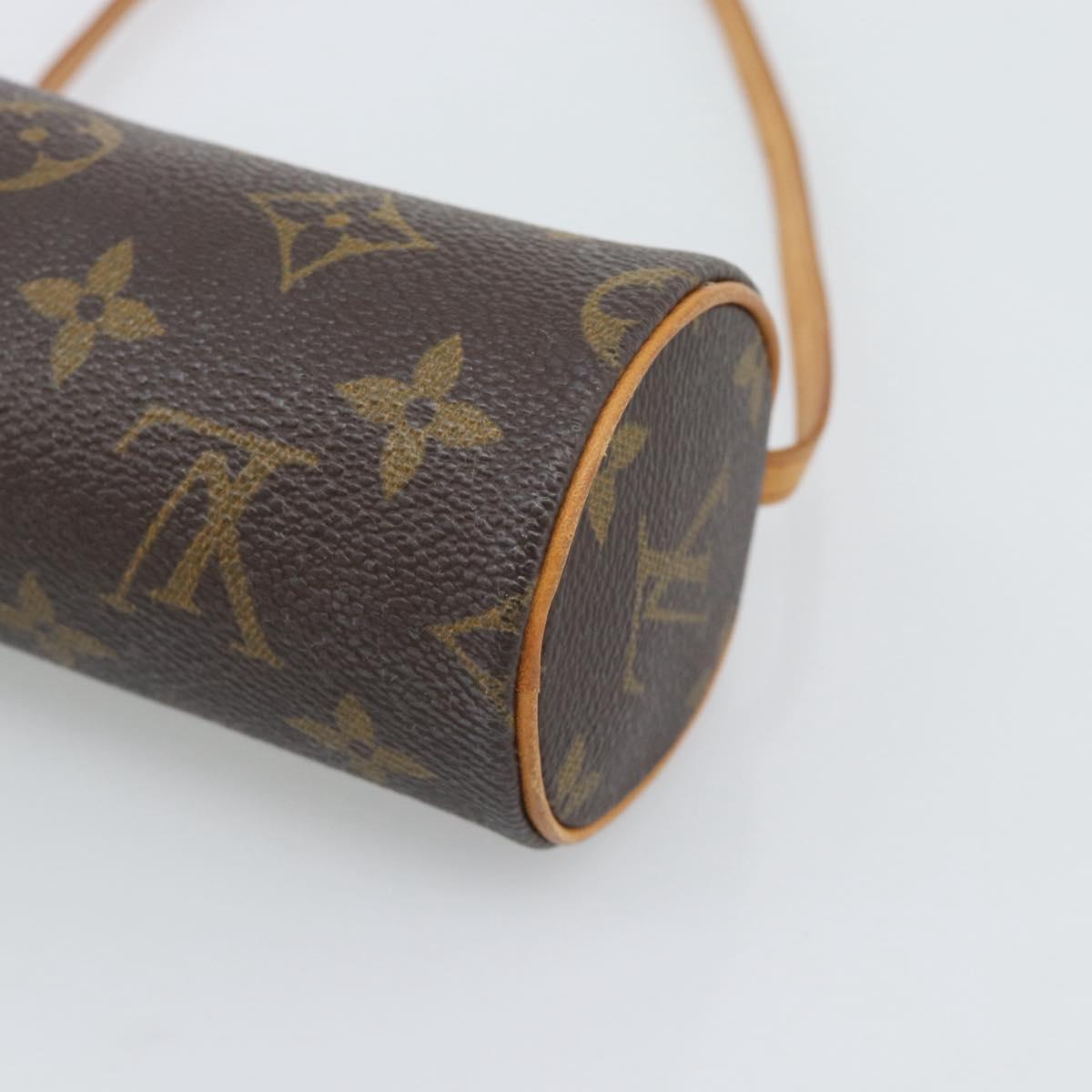 LOUIS VUITTON Monogram Papillon Pouch LV Auth 196082