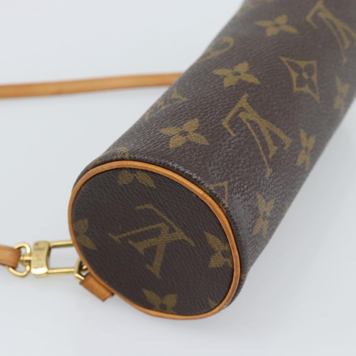 LOUIS VUITTON Monogram Papillon Pouch LV Auth 196082