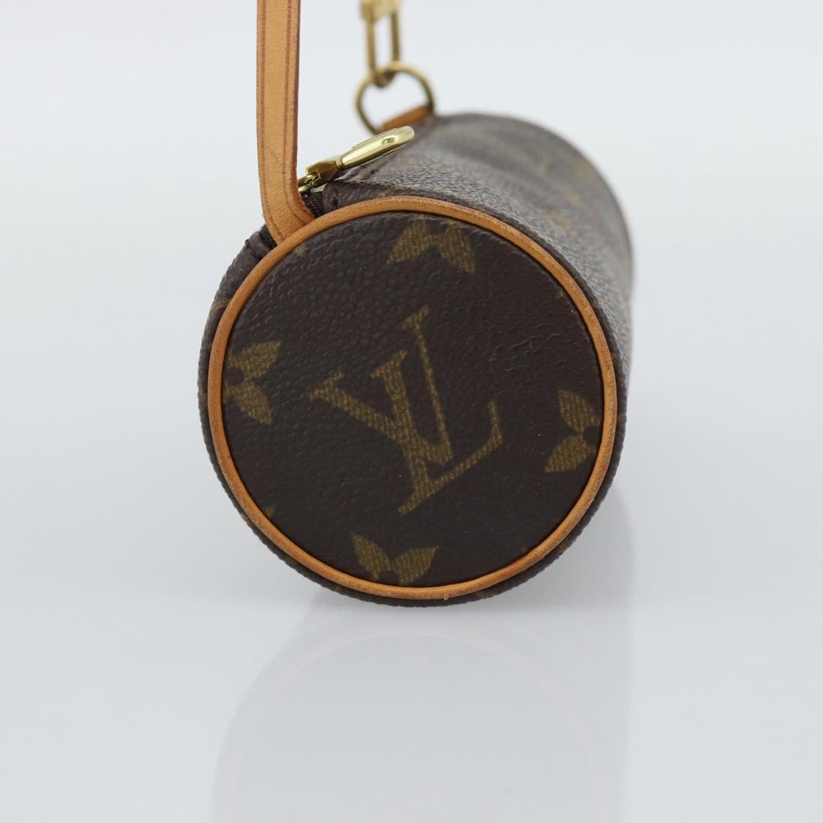 LOUIS VUITTON Monogram Papillon Pouch LV Auth 196082