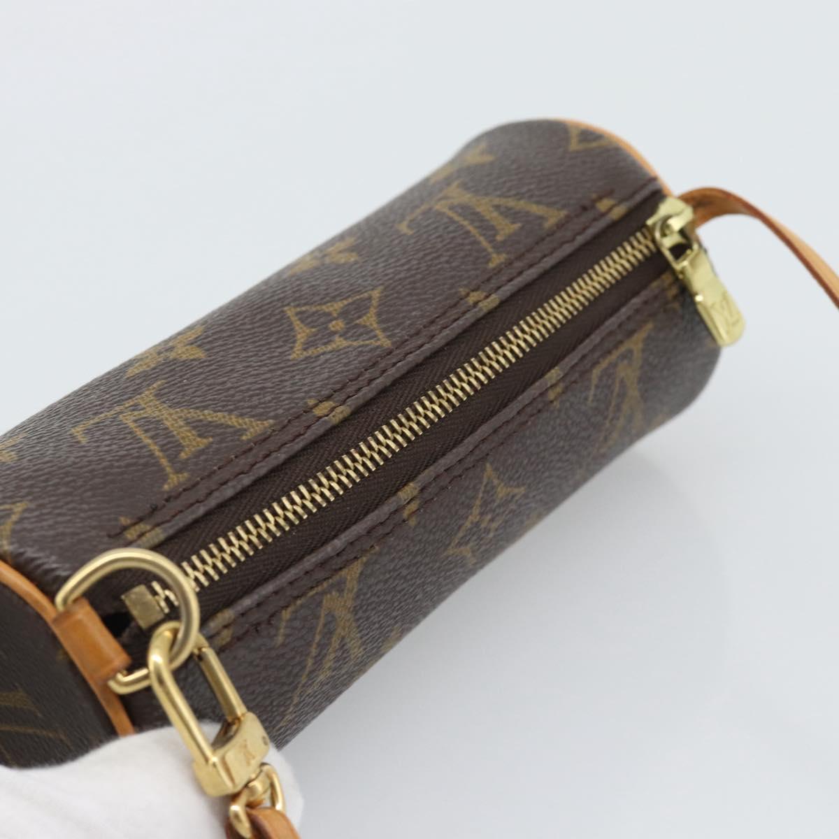 LOUIS VUITTON Monogram Papillon Pouch LV Auth 196082