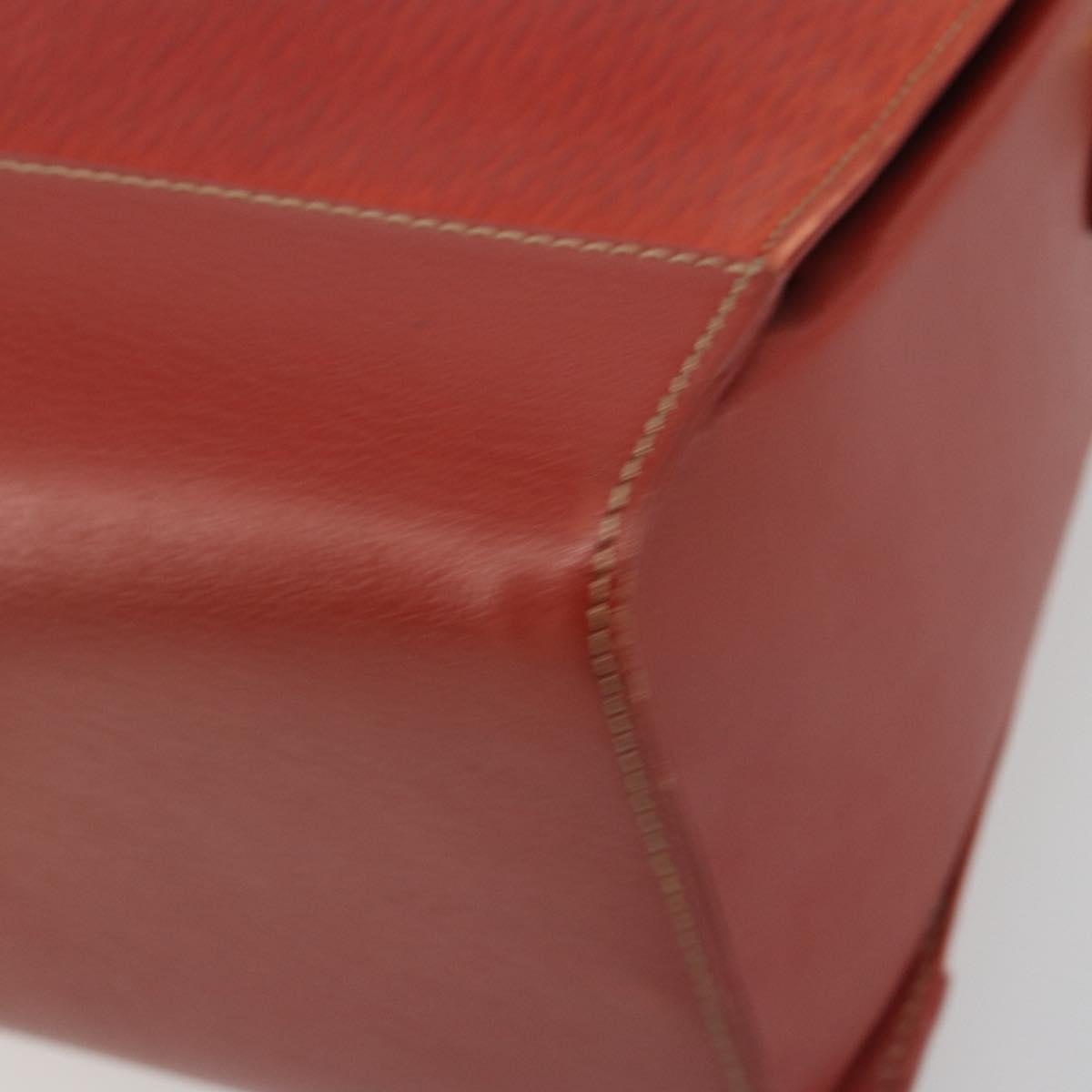 LOEWE Velazquez Shoulder Bag Leather Red Gold Tone Auth 196086