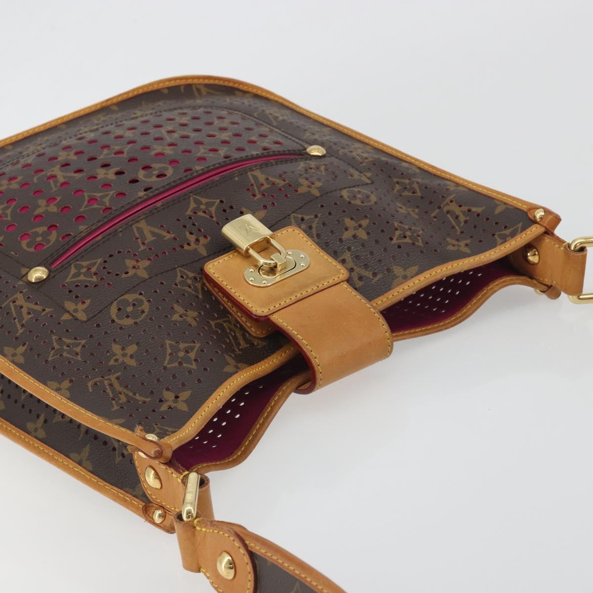 LOUIS VUITTON Monogram Perfo Musette Shoulder Bag Pink M95172 LV Auth 196087A