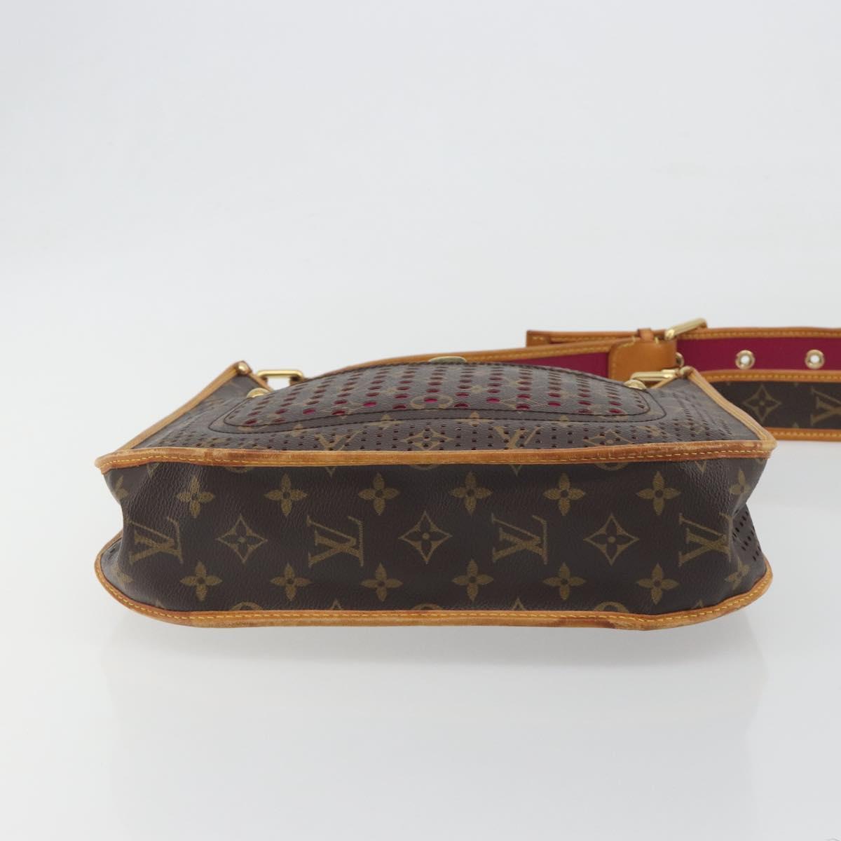 LOUIS VUITTON Monogram Perfo Musette Shoulder Bag Pink M95172 LV Auth 196087A
