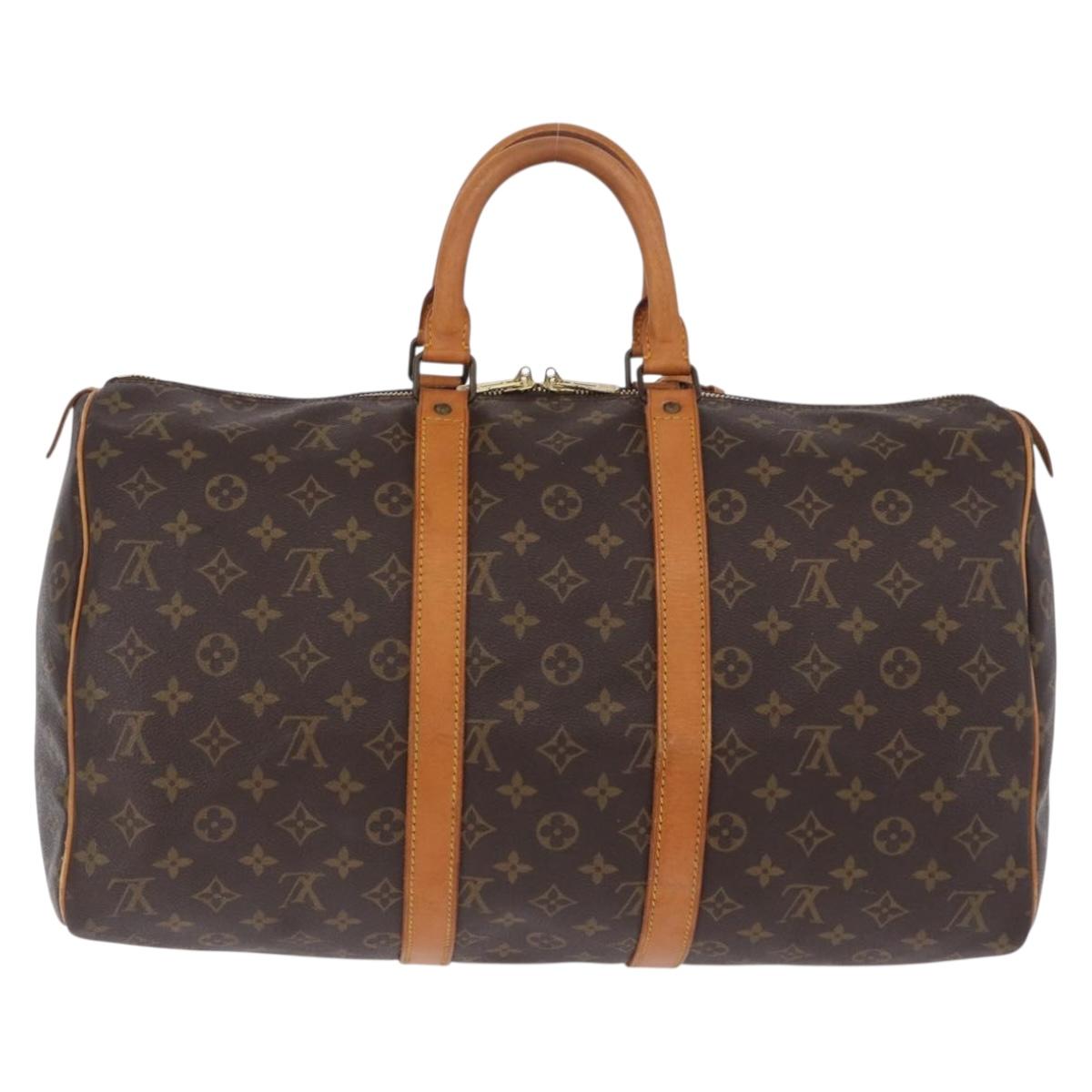 LOUIS VUITTON Monogram Keepall 45 Boston Bag M41428 LV Auth 196094A