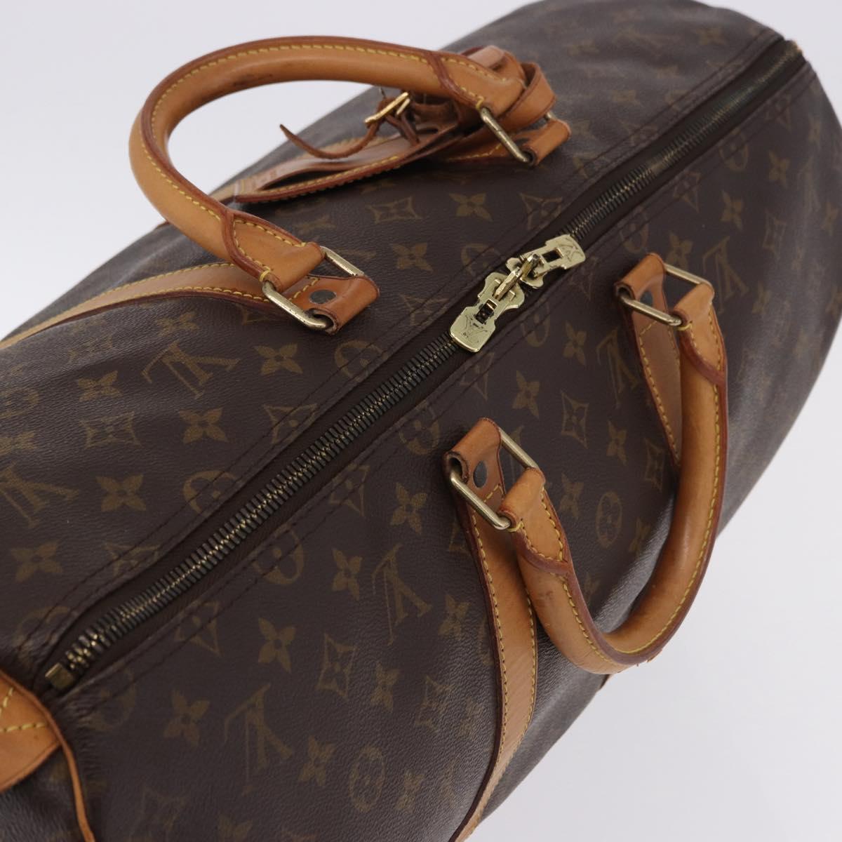 LOUIS VUITTON Monogram Keepall 50 Boston Bag M41426 LV Auth 196098A