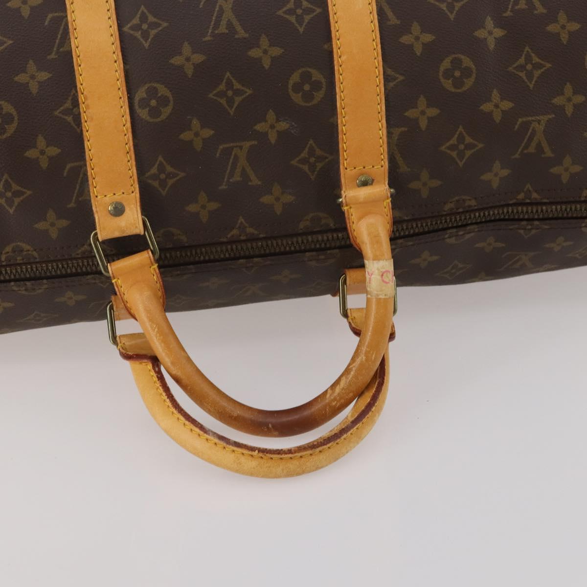 LOUIS VUITTON Monogram Keepall 55 Boston Bag M41424 LV Auth 196101