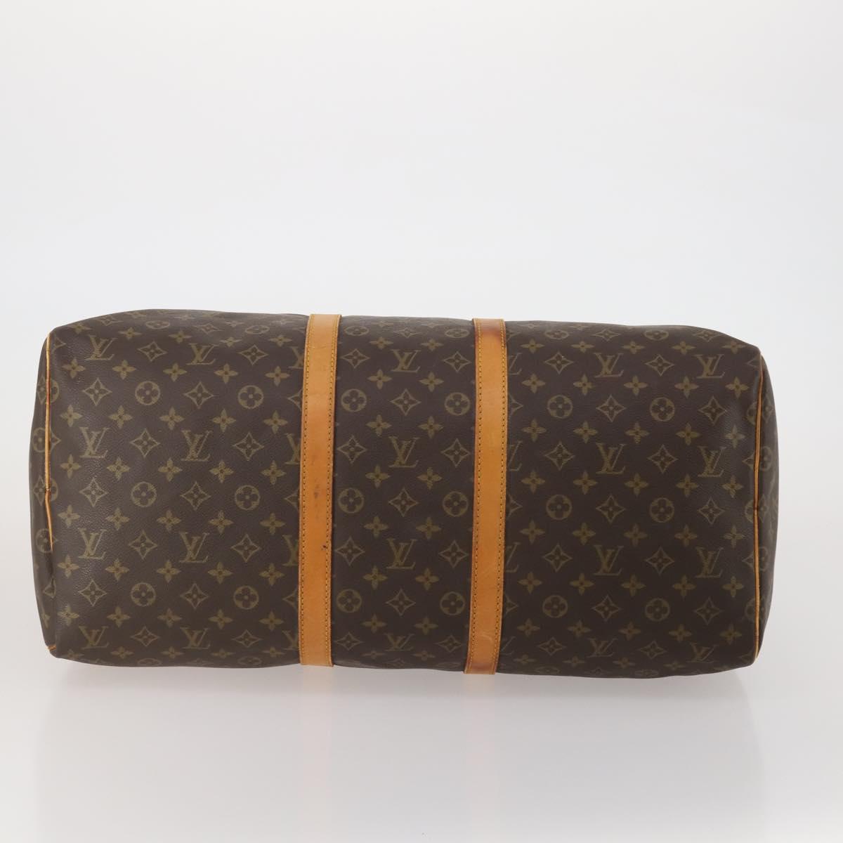 LOUIS VUITTON Monogram Keepall 55 Boston Bag M41424 LV Auth 196101