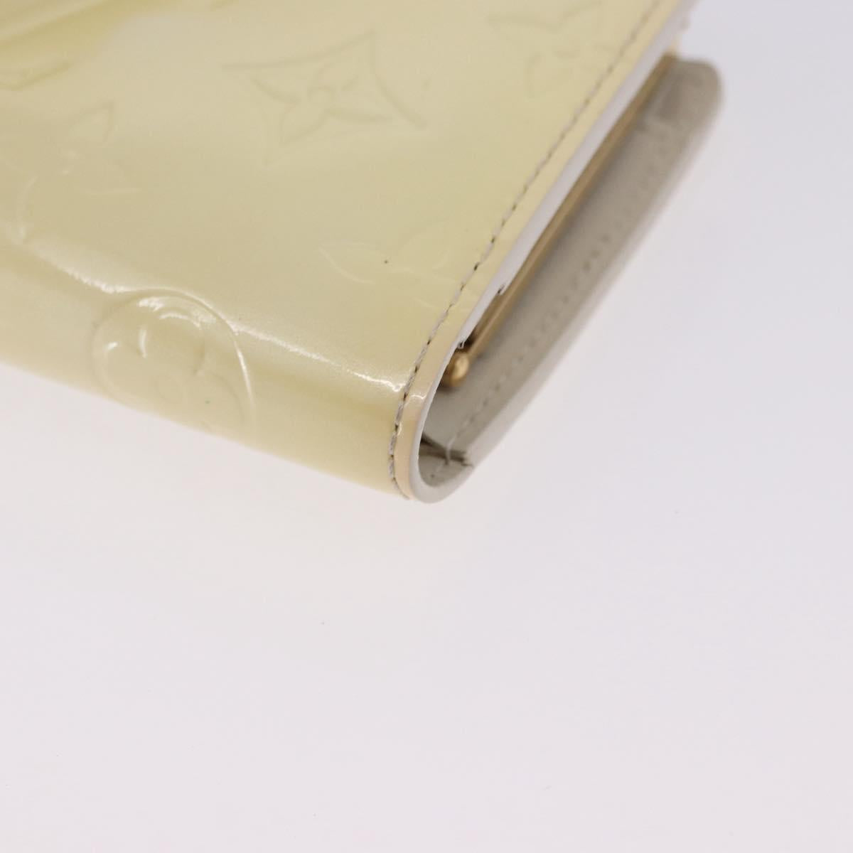 LOUIS VUITTON Vernis Porte Monnaie Viennois Patent leather M91363 LV Auth 196113