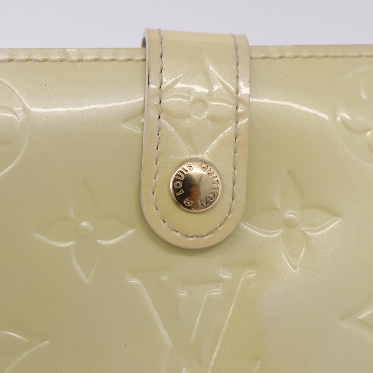 LOUIS VUITTON Vernis Porte Monnaie Viennois Patent leather M91363 LV Auth 196113
