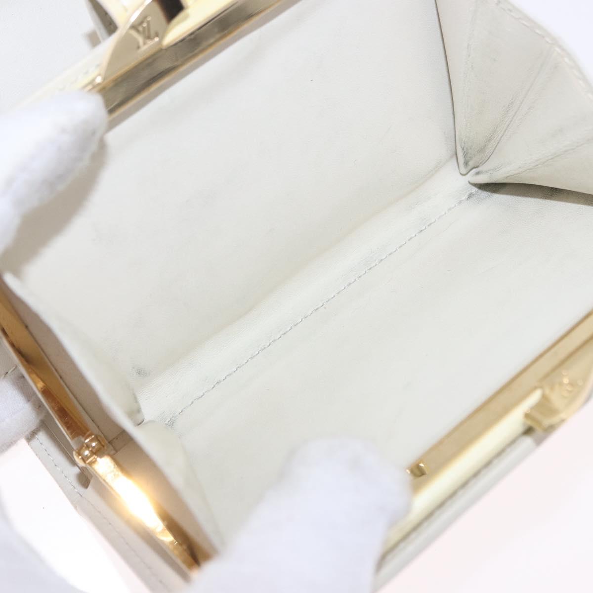 LOUIS VUITTON Vernis Porte Monnaie Viennois Patent leather M91363 LV Auth 196113