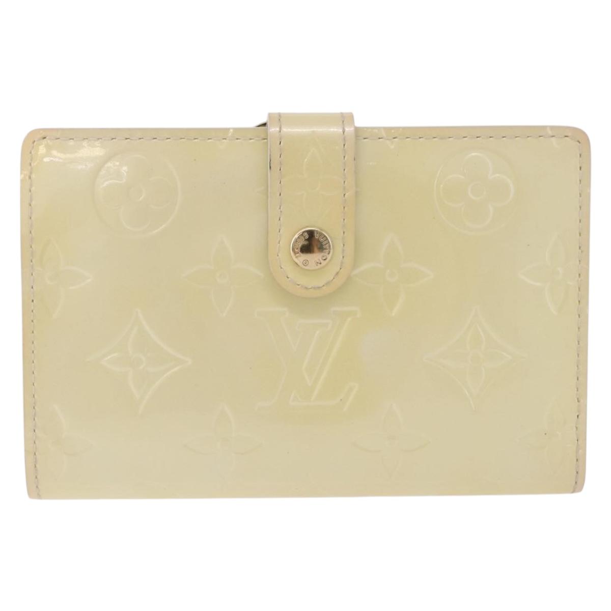 LOUIS VUITTON Vernis Porte Monnaie Viennois Patent leather M91363 LV Auth 196113