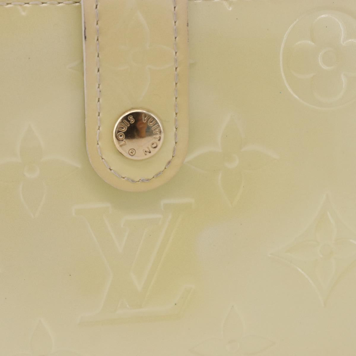 LOUIS VUITTON Vernis Porte Monnaie Viennois Patent leather M91363 LV Auth 196113