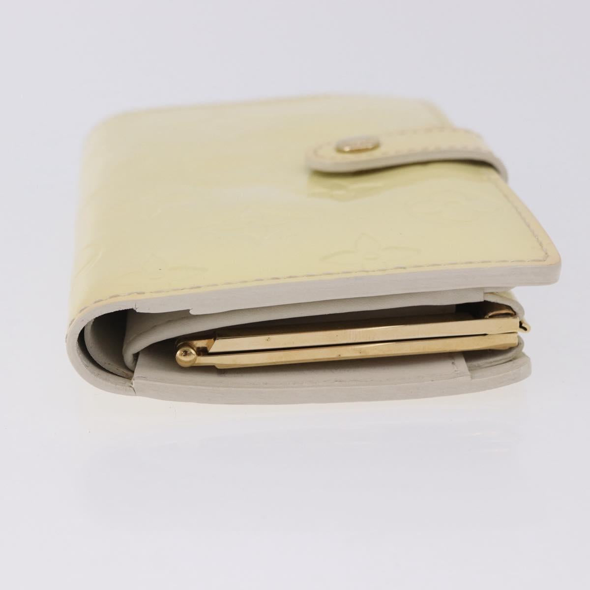 LOUIS VUITTON Vernis Porte Monnaie Viennois Patent leather M91363 LV Auth 196113