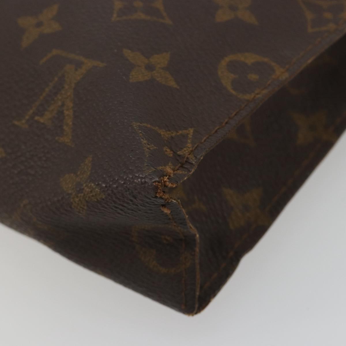 LOUIS VUITTON Monogram Poche Toilette 26 Pouch M47542 LV Auth 196116