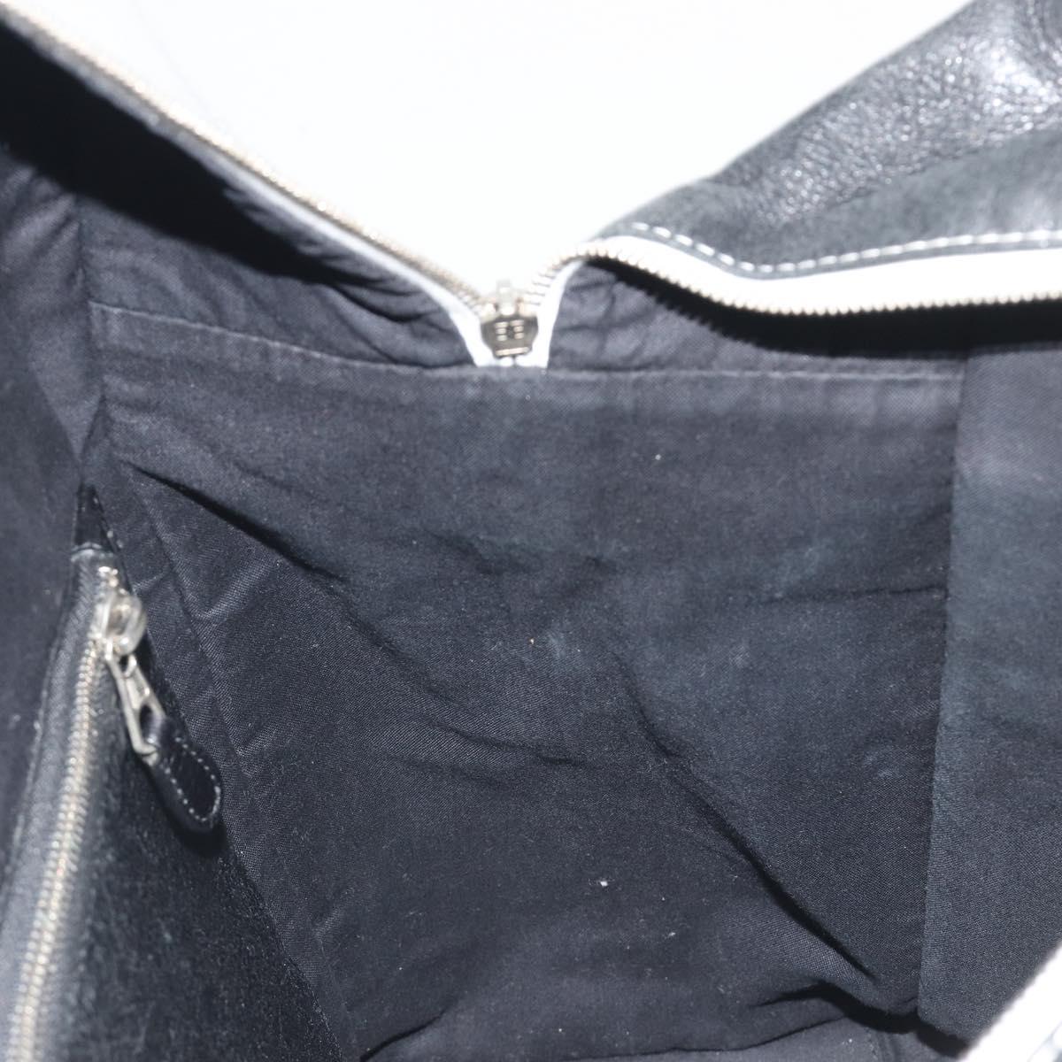 BALENCIAGA Barbes Medium Shopper Tote Bag Leather Black White 480792 Auth 196122