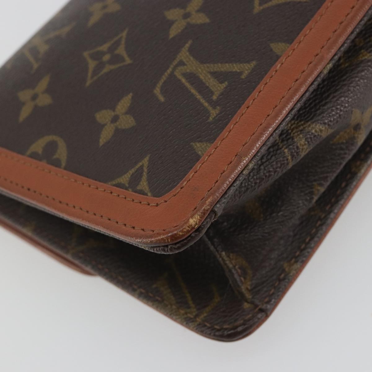 LOUIS VUITTON Monogram Pochette Dam PM Clutch Bag M51812 LV Auth 196134