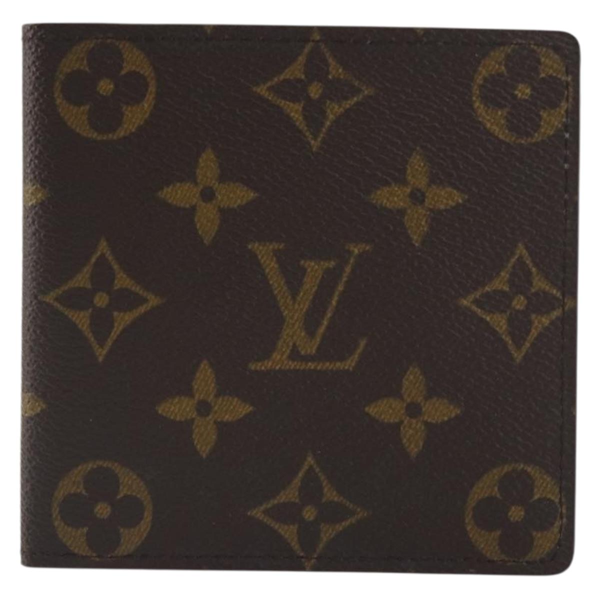 LOUIS VUITTON Monogram Portefeuille Marco Bifold Wallet M61675 LV Auth 196137