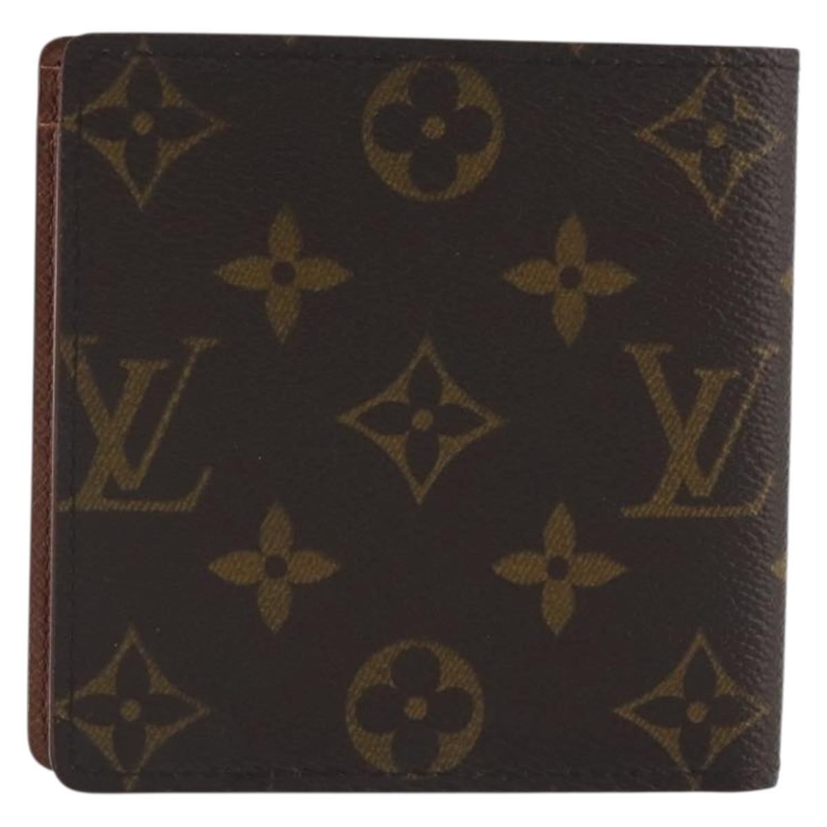 LOUIS VUITTON Monogram Portefeuille Marco Bifold Wallet M61675 LV Auth 196137