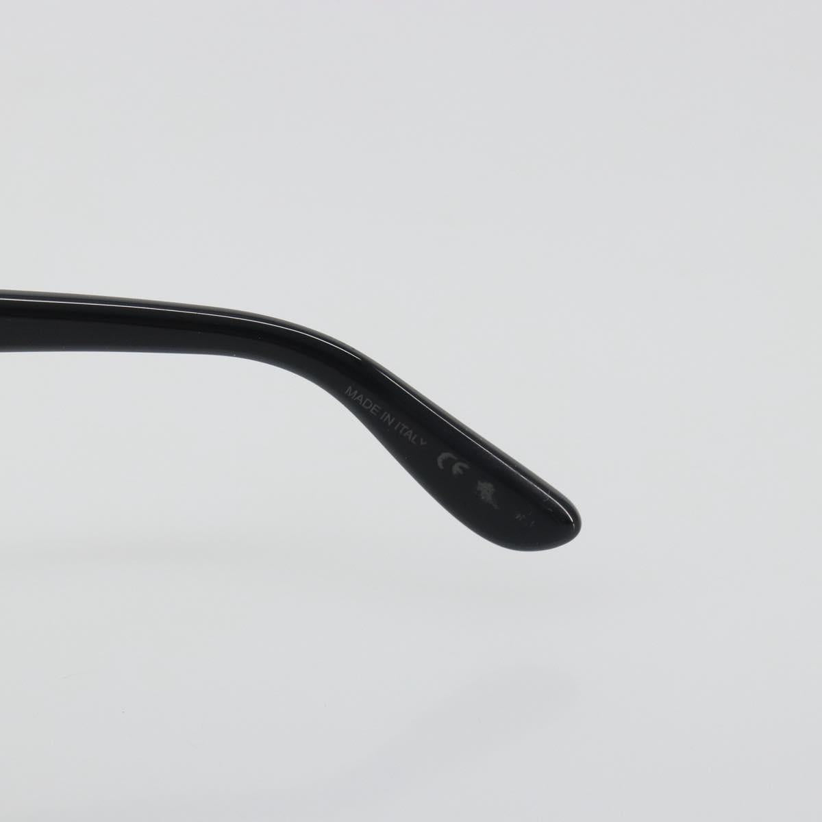 SAINT LAURENT Sunglasses Plastic Black Silver Auth 196140A